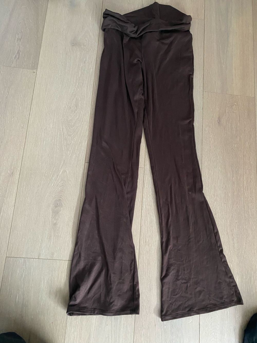 NEver worn - Fold over Women’s Brown Wide-Leg Pants